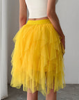 Princess Style Pleated Tulle Skirt