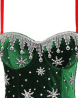 Custom Green Strapless Top for Performances
