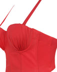 Chic Backless Strap Top with Ruffles