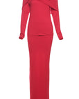 Elegant Off-Shoulder Long Sleeve Dress