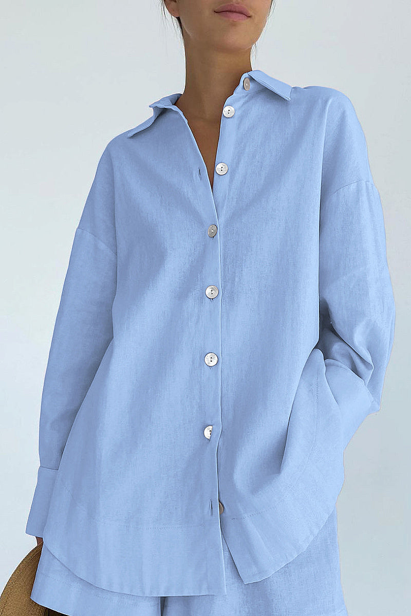 Casual Cotton Two-Piece Set for Women