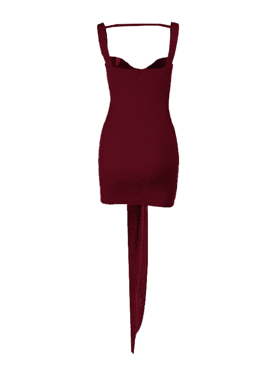 Lace Backless Spaghetti Strap Dress