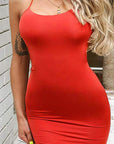 Summer Cross Back Midi Dress with Straps