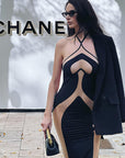 Elegant Halter Neck Bodycon Dress