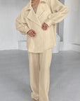 Spring Casual Cotton Linen Two-Piece Set