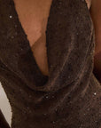 Fashionable Deep V Neck Backless Tank Top
