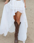 Chic Irregular Hem Chiffon Skirt