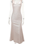 Stylish Shimmering Spaghetti Strap Dress