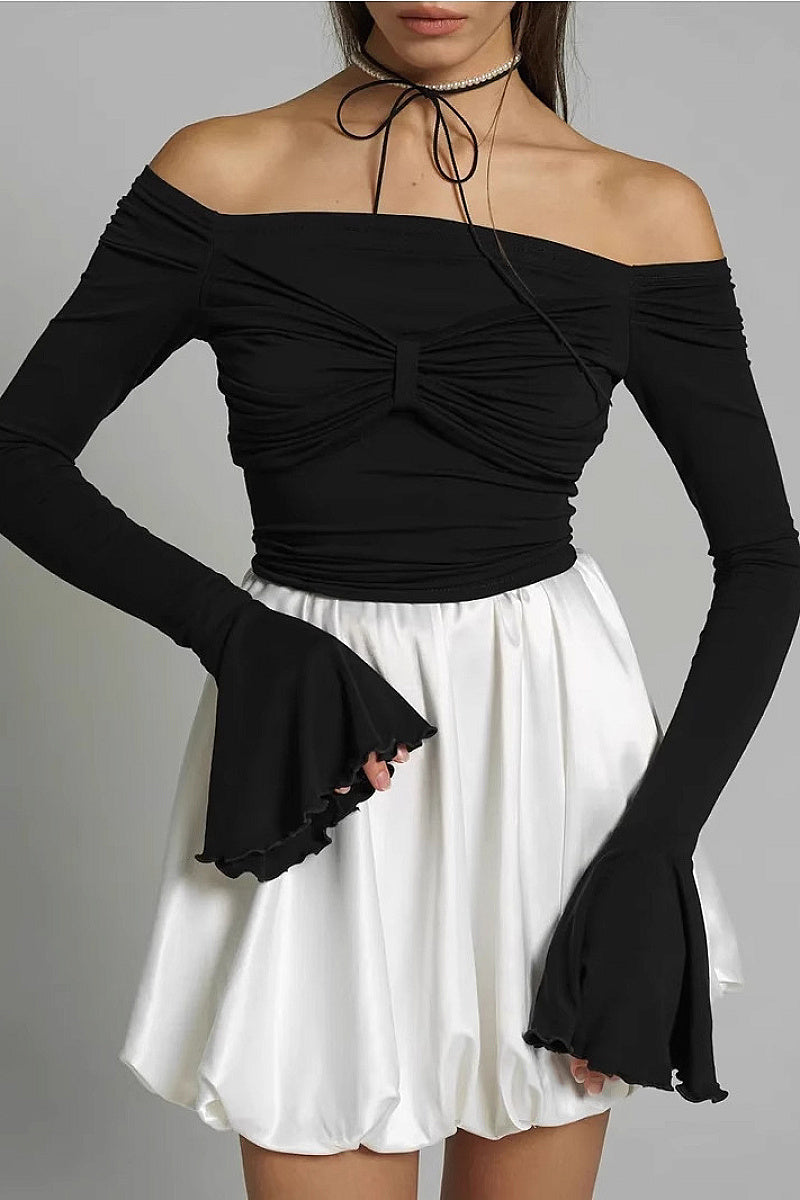 Sexy Off-Shoulder Long Sleeve T-Shirt