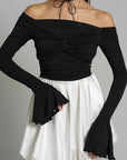 Sexy Off-Shoulder Long Sleeve T-Shirt