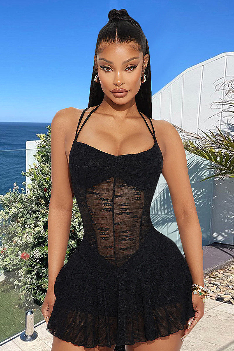 Sexy Halter Neck Princess Dress for Women