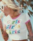 Summer Women's Slim Fit Letter Print T-Shirt