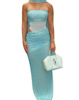 Vintage Strapless Slim Fit Dress