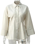 Simple Loose Linen Women's Shirt for Spring and Summer