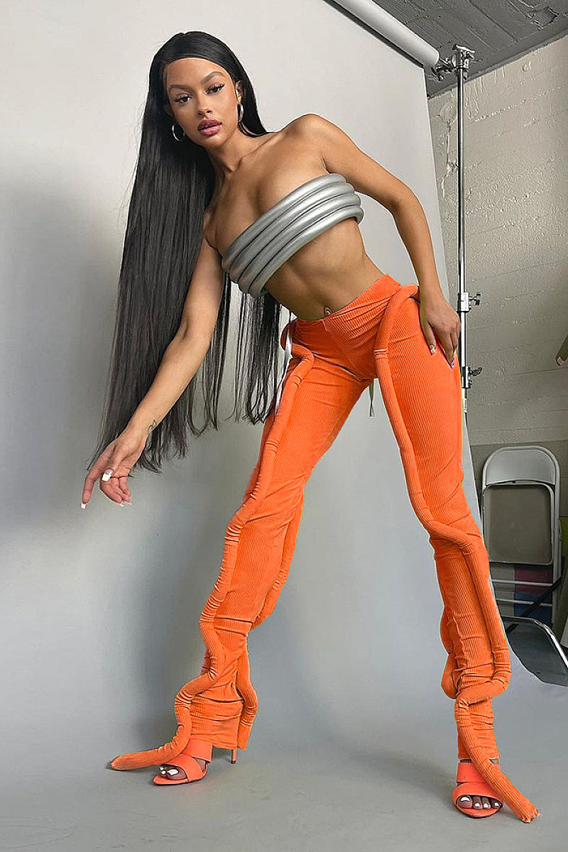 Trendy Solid Color Skinny Pants for Women