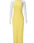 New Women's Backless Ruffled Dress