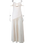 Elegant Off-Shoulder Spliced Dress