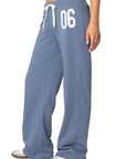 Trendy Letter Print Wide Leg Pants for Women