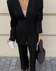 Elegant Black Suit Set for Women