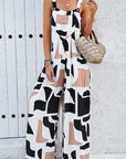 Summer Slimming Strap Jumpsuit with Floral Print