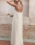 Summer Casual Cotton Linen A-Line Dress for Women