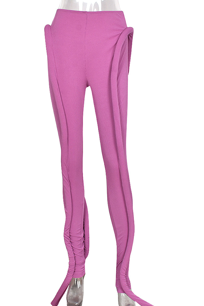 Trendy Solid Color Skinny Pants for Women