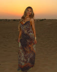 Chic V-Neck Sleeveless A-Line Dress