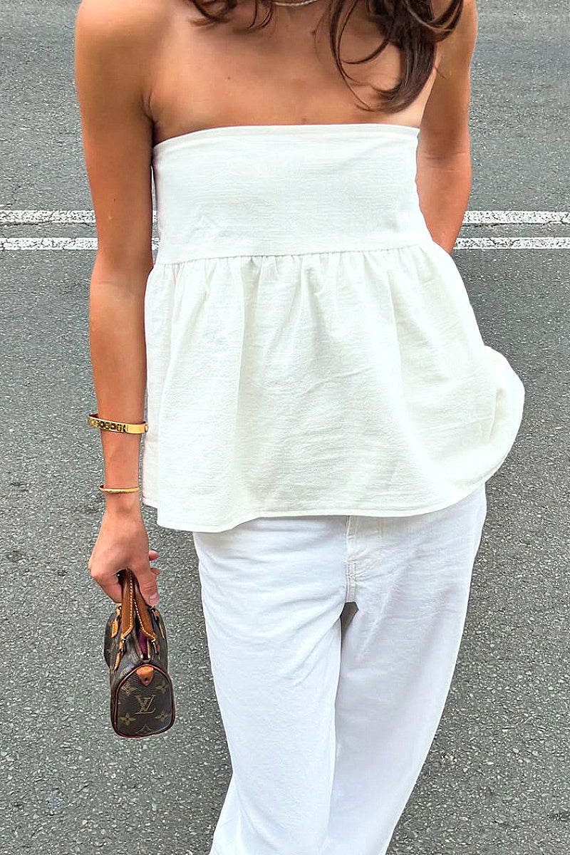 Fashionable Strapless Top for Casual Wear