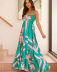 Floral Print Pocket Strap Dress for Women