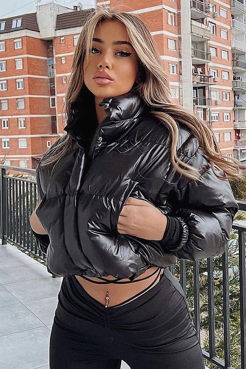 Trendy Women's Long Sleeve Cotton Jacket