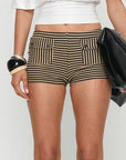 Spring Autumn Sexy Slim Fit Striped Hot Pants