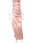 Cross Neck Sexy Hollow Out Maxi Dress