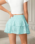 New Layered Lace Mini Skirt for Women