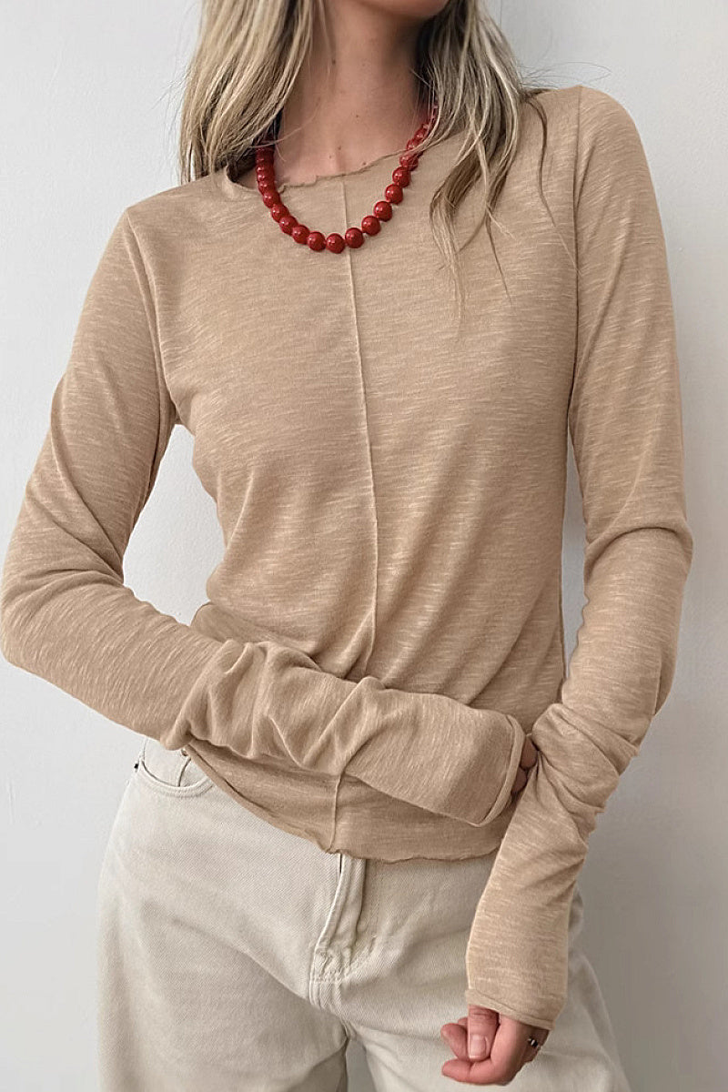 Stylish Round Neck Knit Top for Women