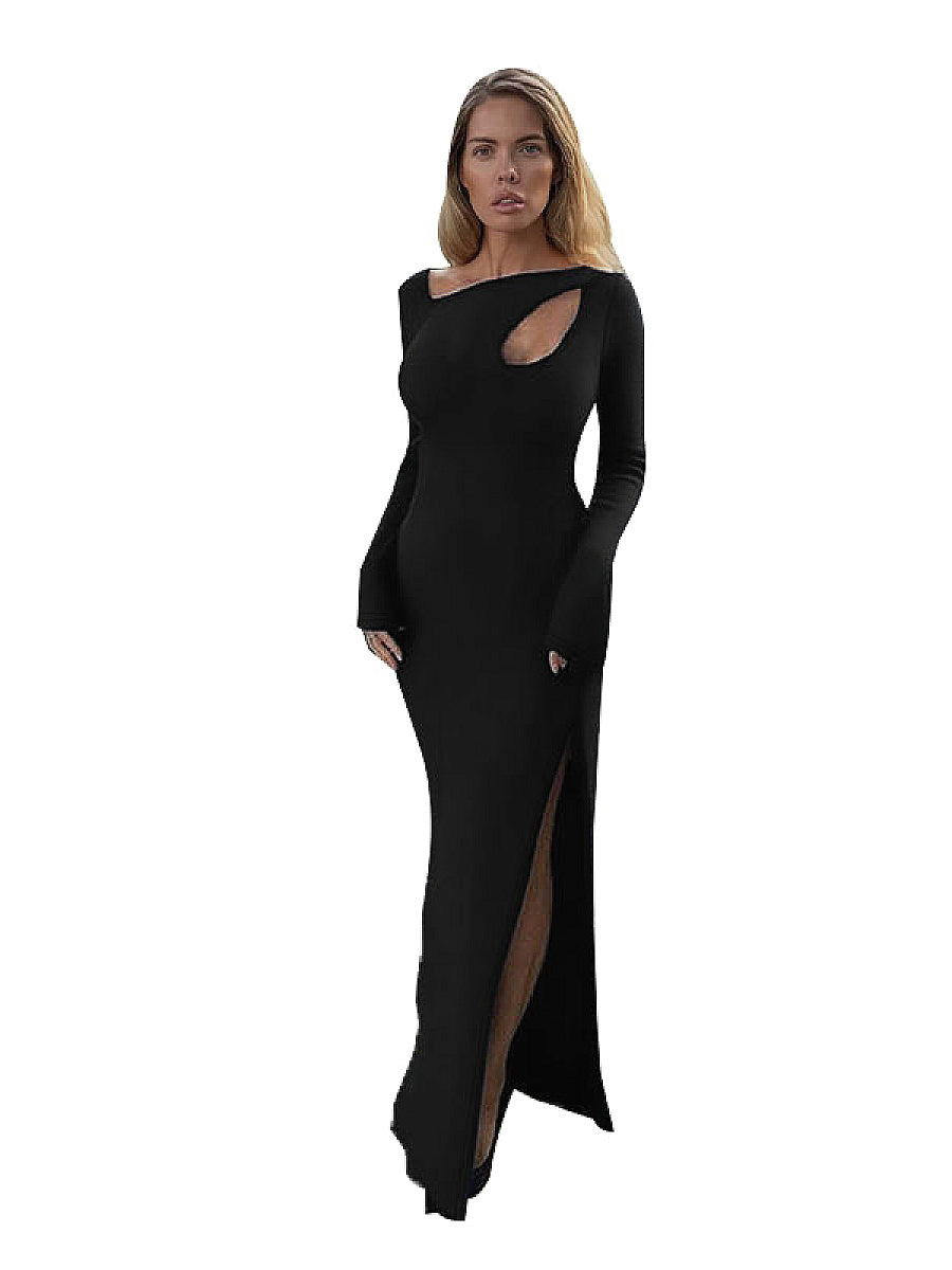 Elegant Hollow Design Long Dress
