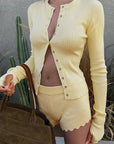 Fashionable Long Sleeve Button Top for Women