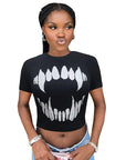 Trendy Women's Short Sleeve Crop Top