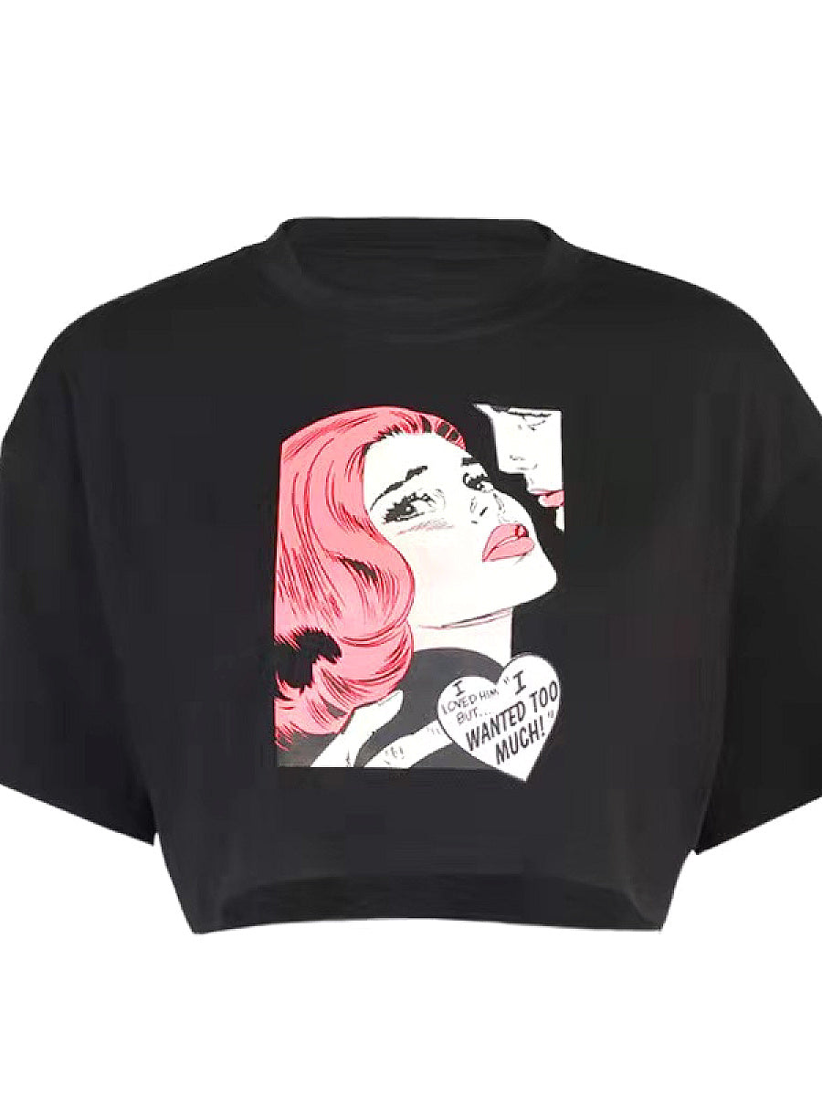 Trendy Short Sleeve Crop Top for Women