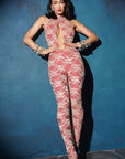 Sexy Lace Backless Jumpsuit for Women