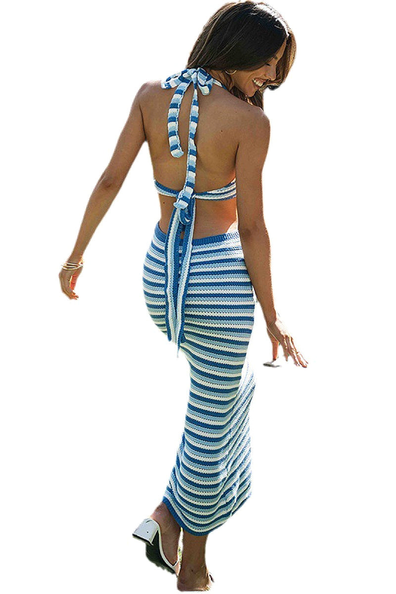 Fall New Arrival Backless Knit Dress