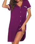 2024 Women's V-Neck Short Sleeve Color Block Dress