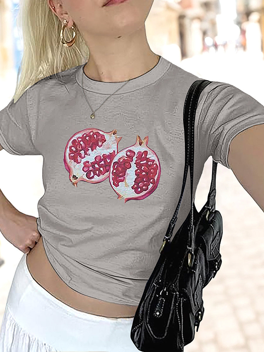 Summer Y2K Short T-Shirt with High Waist Pants