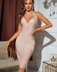 Elegant Halter Neck Bodycon Dress for Women