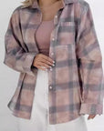 Plaid Long Sleeve Shirt for Women
