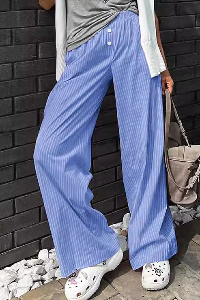 French Style Loose Wide Leg Pants for Women