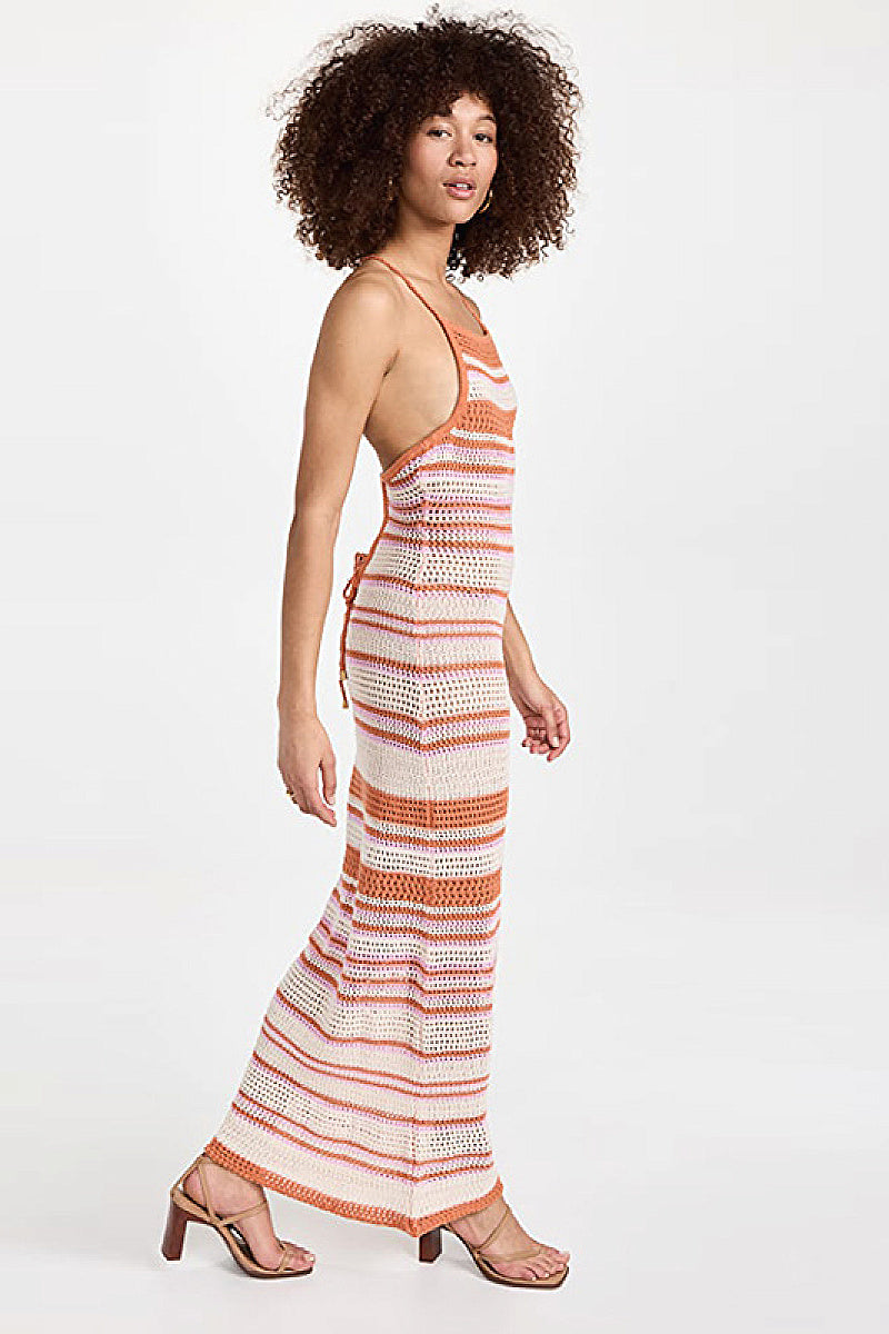 Sexy Hollow Out Backless Dress for Women