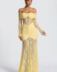 Summer Elegant Lace Backless Long Dress
