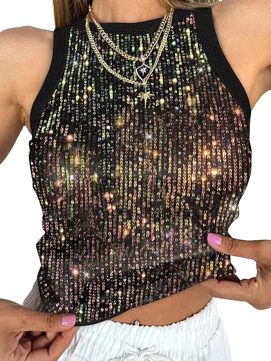 Summer Women's Sexy Crop Top with Leopard Print