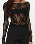 Chic Lace Long Sleeve Top for Women