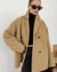 Autumn Winter European American Woolen Coat